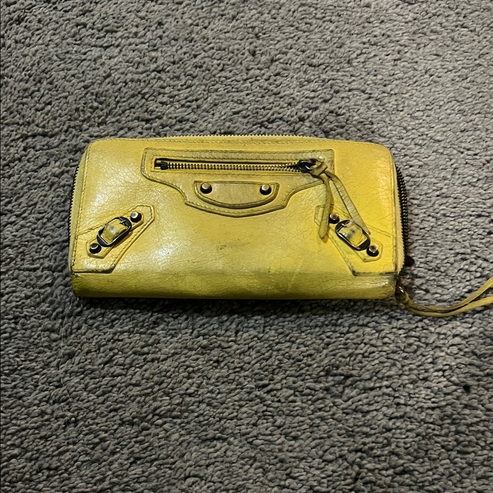Balenciaga Yellow Women's Wallet